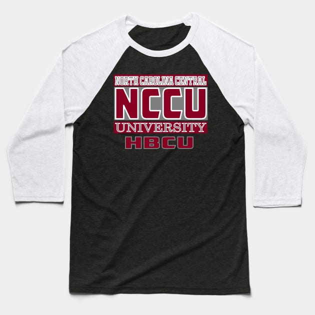 North Carolina Central 1910 University Apparel Baseball T-Shirt by HBCU Classic Apparel Co